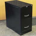 G&T Black 2 Drawer Vertical Letter Size File Cabinet, Locking